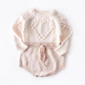 Hearts Sweater Romper