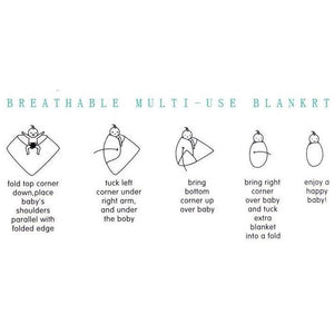 Swaddle Blanket & Matching Turban Set