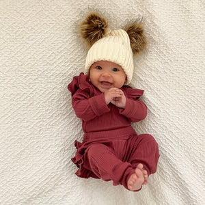 Mommy & Me Pompom Beanies