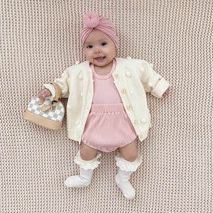 pink donut turban babies