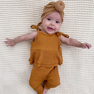 camel baby donut turban