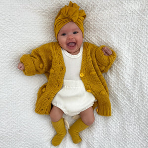 Ribbed Flutter Sleeve Bloomer Set