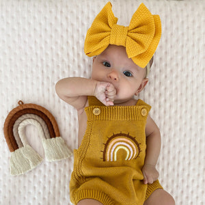 Rainbow Sweater Romper