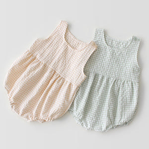 Gingham Bunny Romper Set