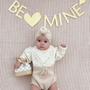 Hearts Sweater Romper