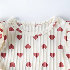 Heart Flutter Sleeve Onesie