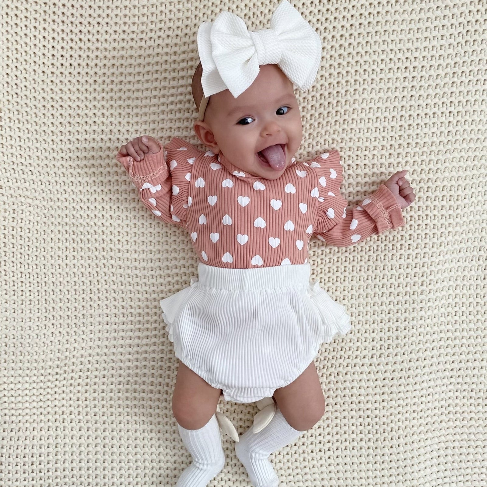 Heart Flutter Sleeve Onesie