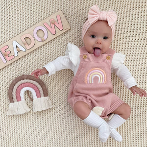 Rainbow Sweater Romper