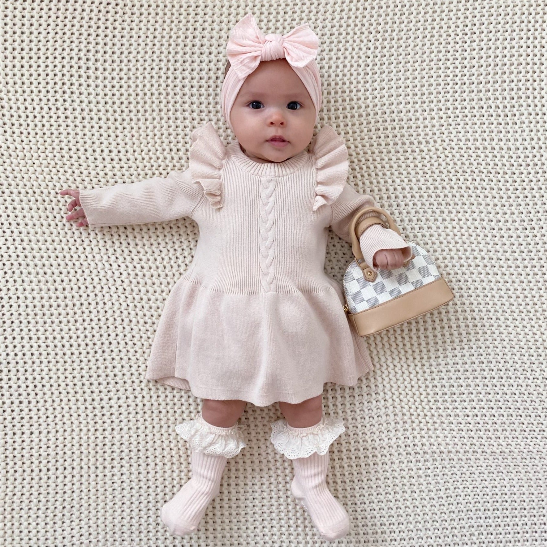 Flutter Sweater Dress - Meadow Ivy Flutter Sweater Dress - Meadow Ivy