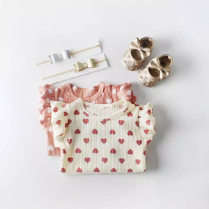 Heart Flutter Sleeve Onesie