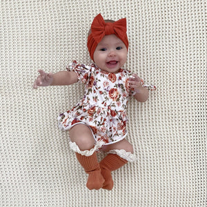 Golden Ivy Ruffle Romper