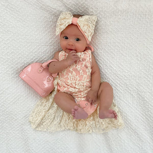 Princess Lace Romper & Bow Headband