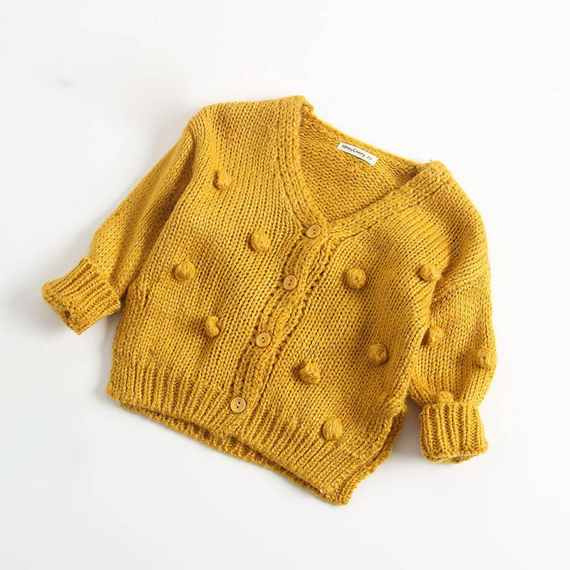 Baby clearance mustard cardigan